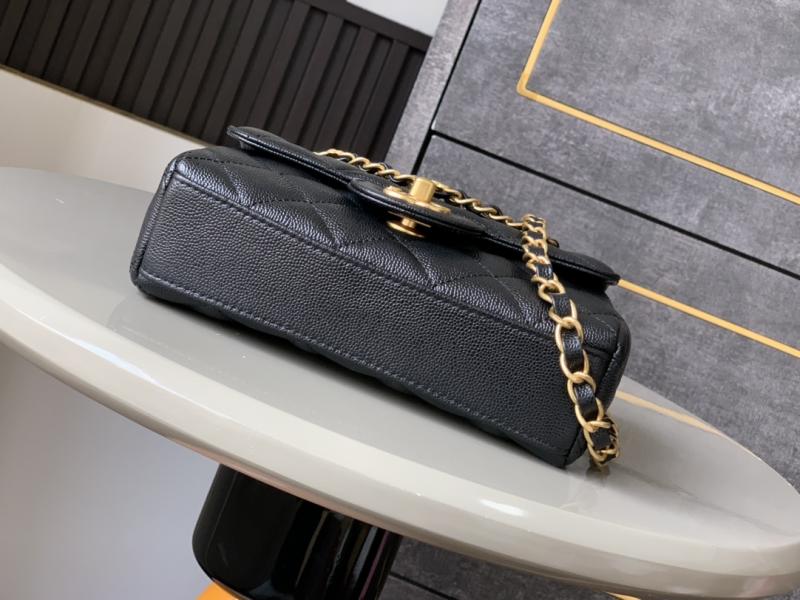 Mini Chanel Leather Flap Bag Black AS5329