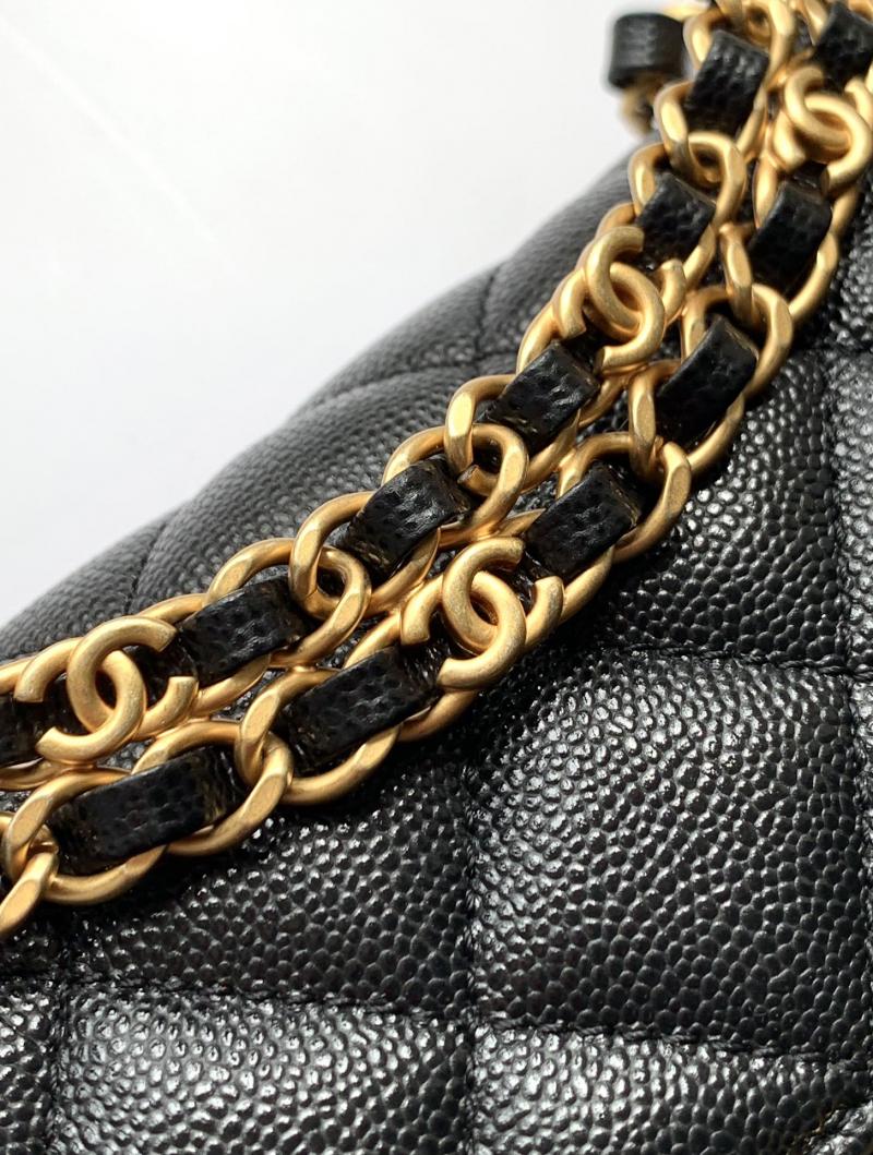 Mini Chanel Leather Flap Bag Black AS5329