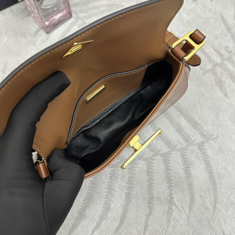 Prada Brushed Leather Shoulder Bag Camel 1BD345