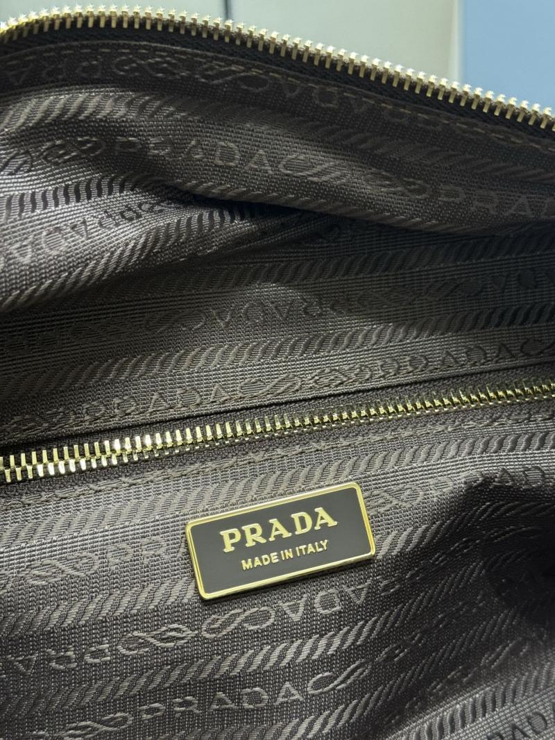 Prada Dangle medium leather top-handle bag Dark Brown 1BB138