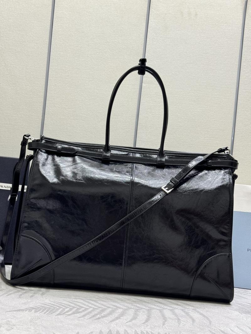 Prada Leather tote bag Black 2VG128