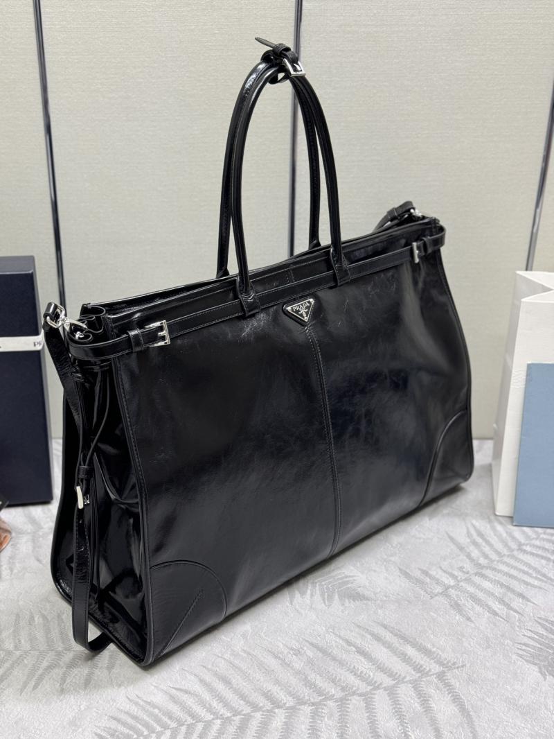 Prada Leather tote bag Black 2VG128