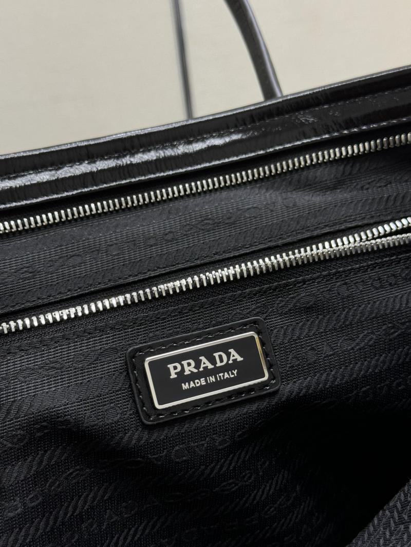 Prada Leather tote bag Black 2VG128