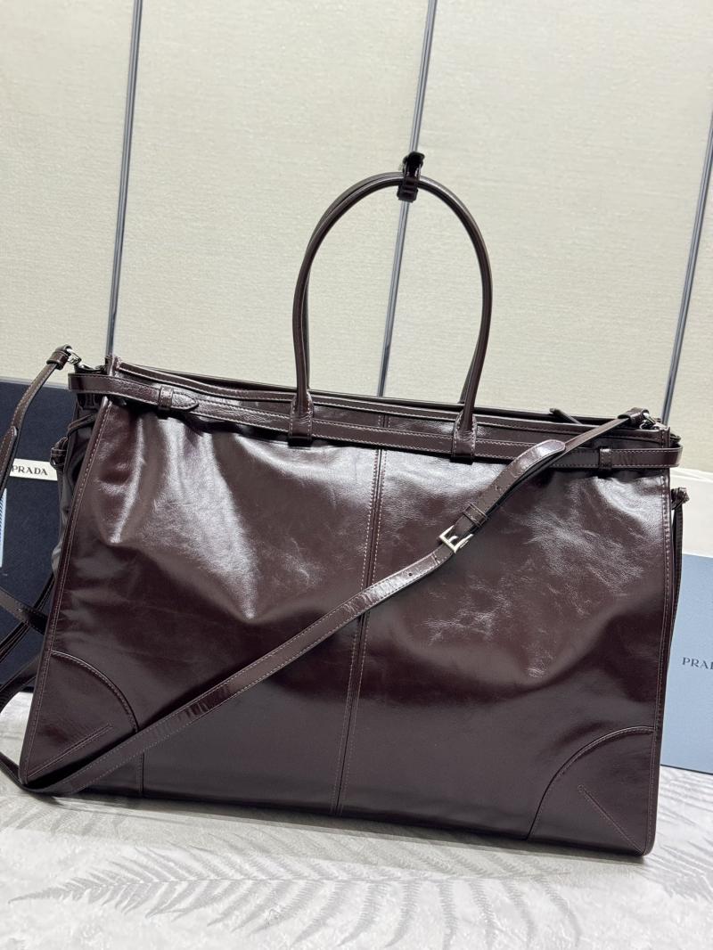 Prada Leather tote bag Dark Coffee 2VG128