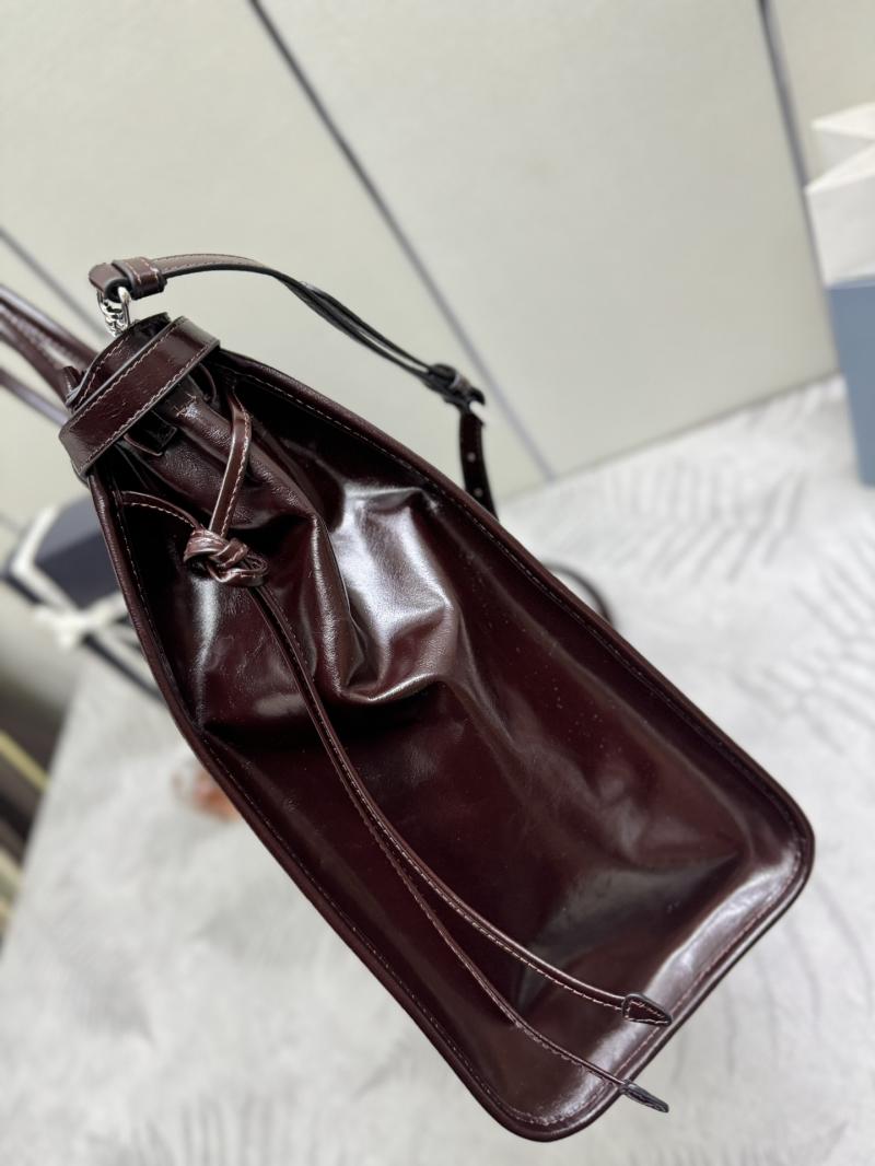 Prada Leather tote bag Dark Coffee 2VG128