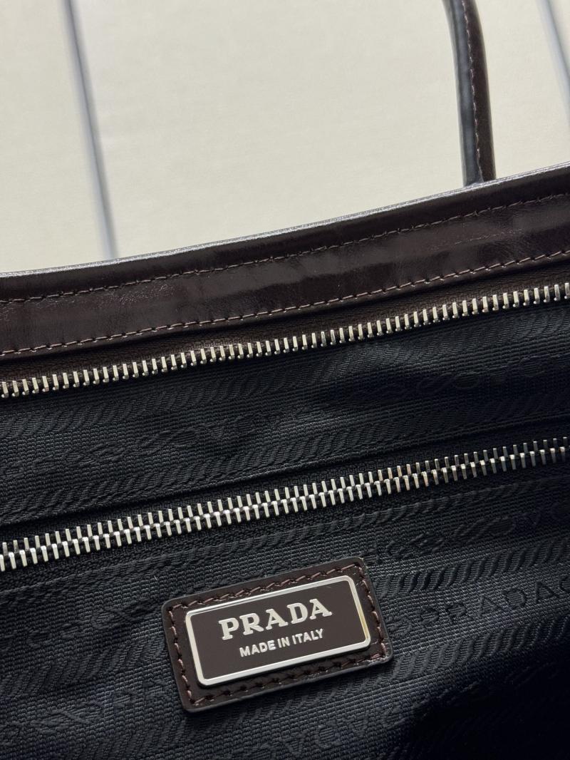 Prada Leather tote bag Dark Coffee 2VG128
