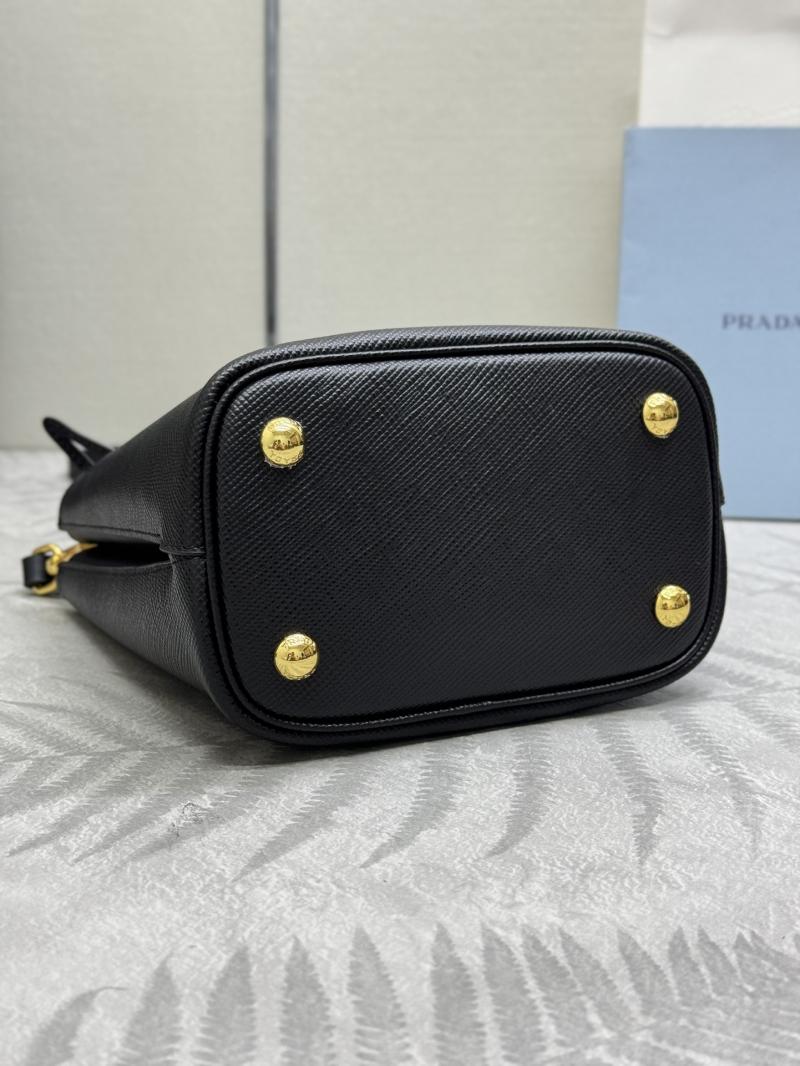 Prada Panier Saffiano leather mini-bag Black 1BA217
