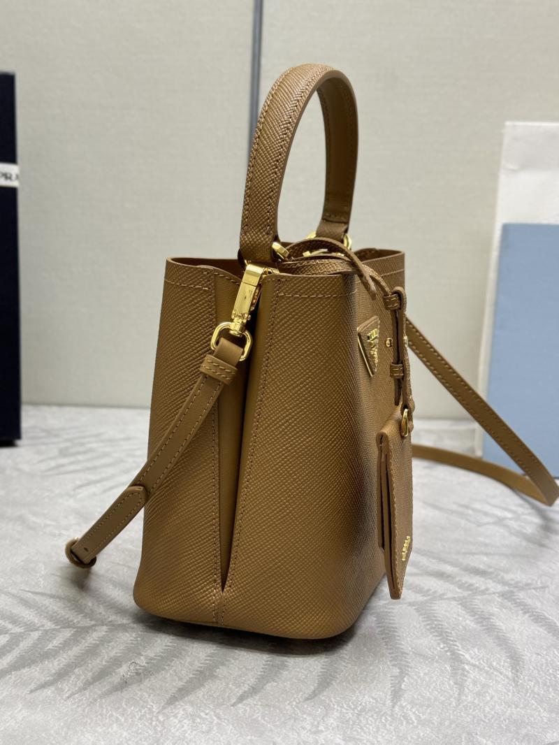 Prada Panier Saffiano leather mini-bag Camel 1BA217
