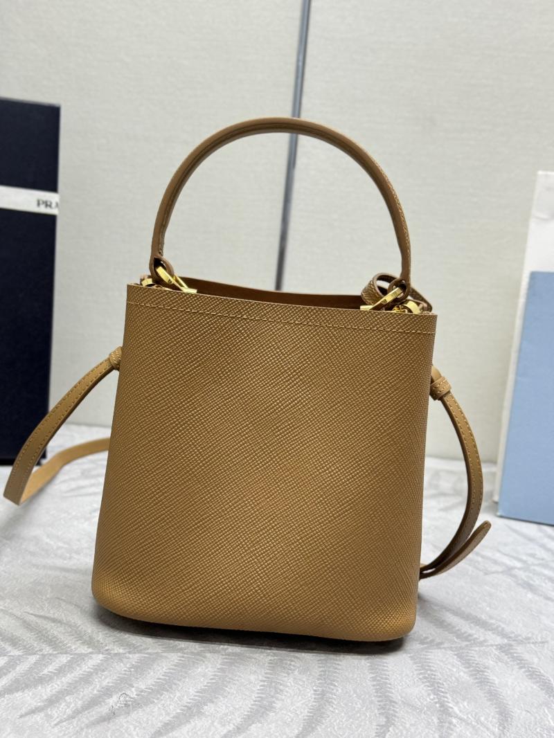Prada Panier Saffiano leather mini-bag Camel 1BA217