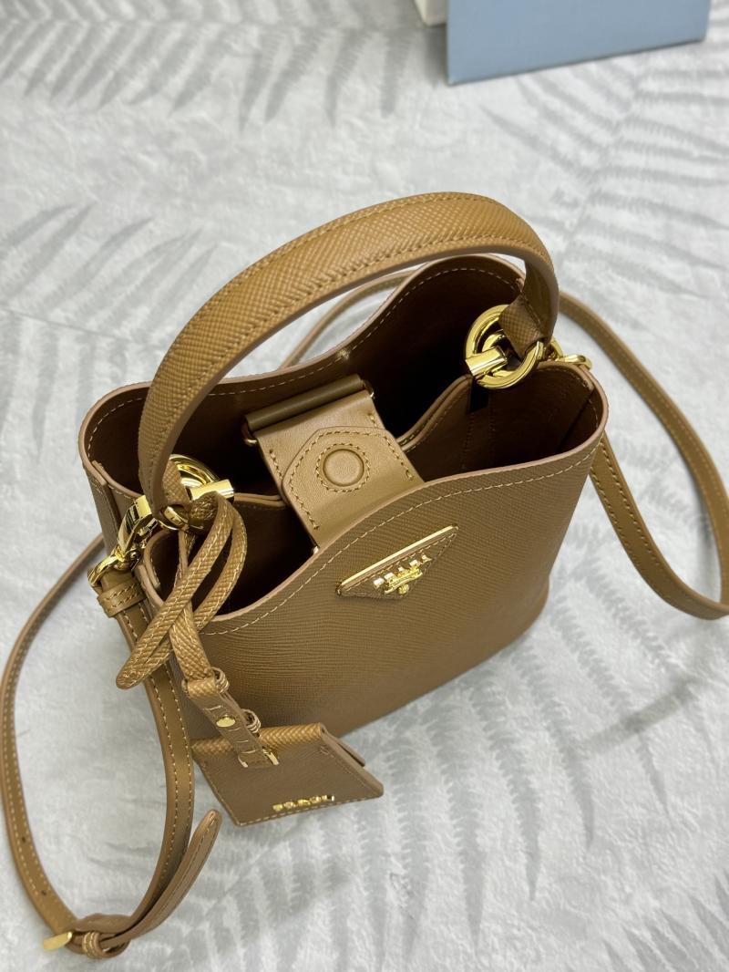 Prada Panier Saffiano leather mini-bag Camel 1BA217