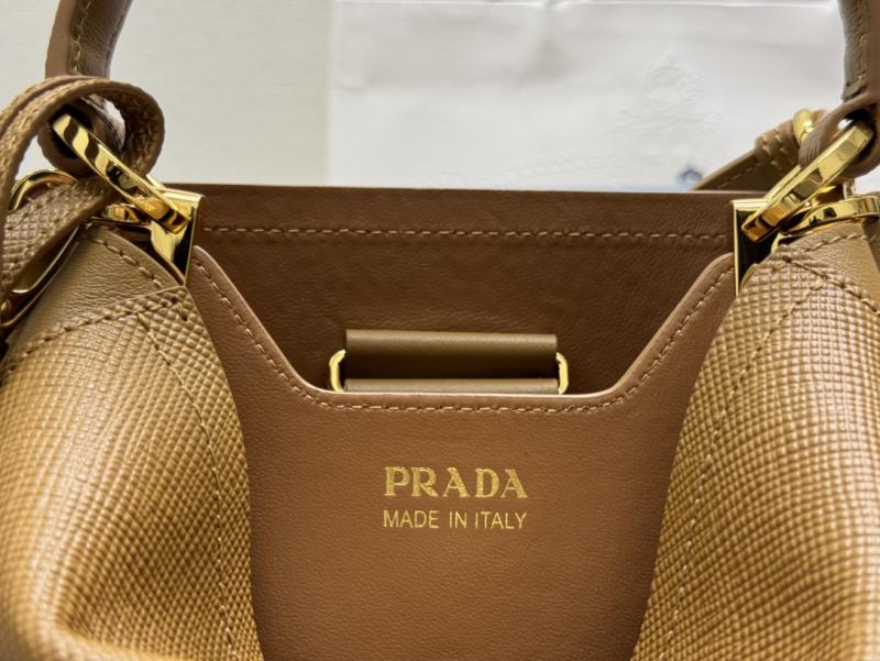 Prada Panier Saffiano leather mini-bag Camel 1BA217