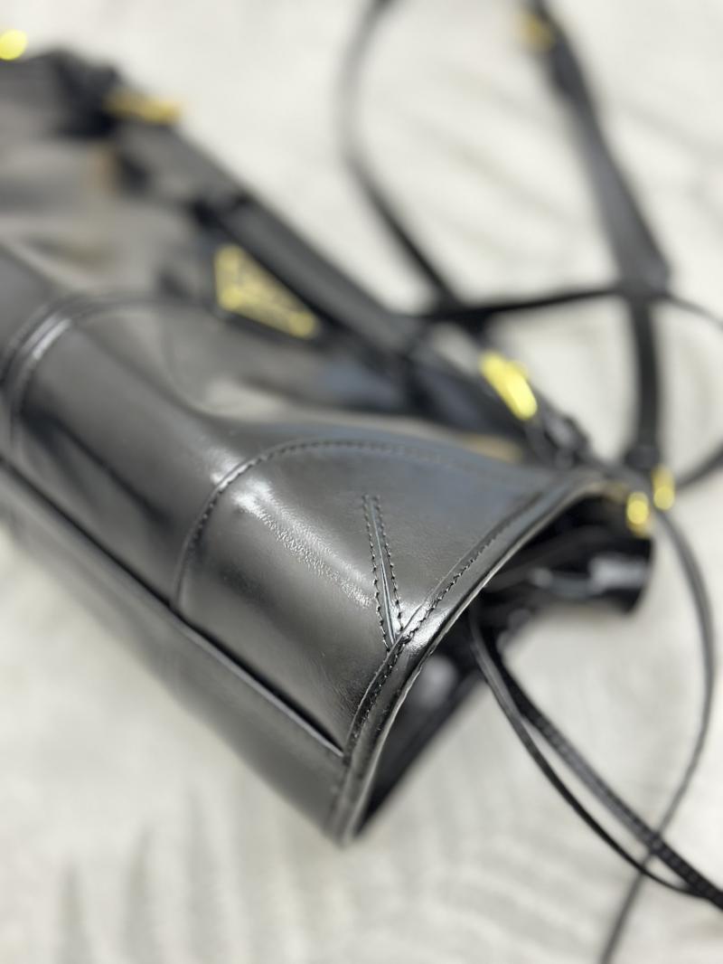 Prada Small leather shoulder bag Black 1BH215