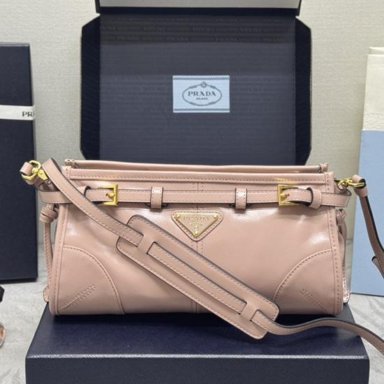 Prada Small leather shoulder bag Pink 1BH215