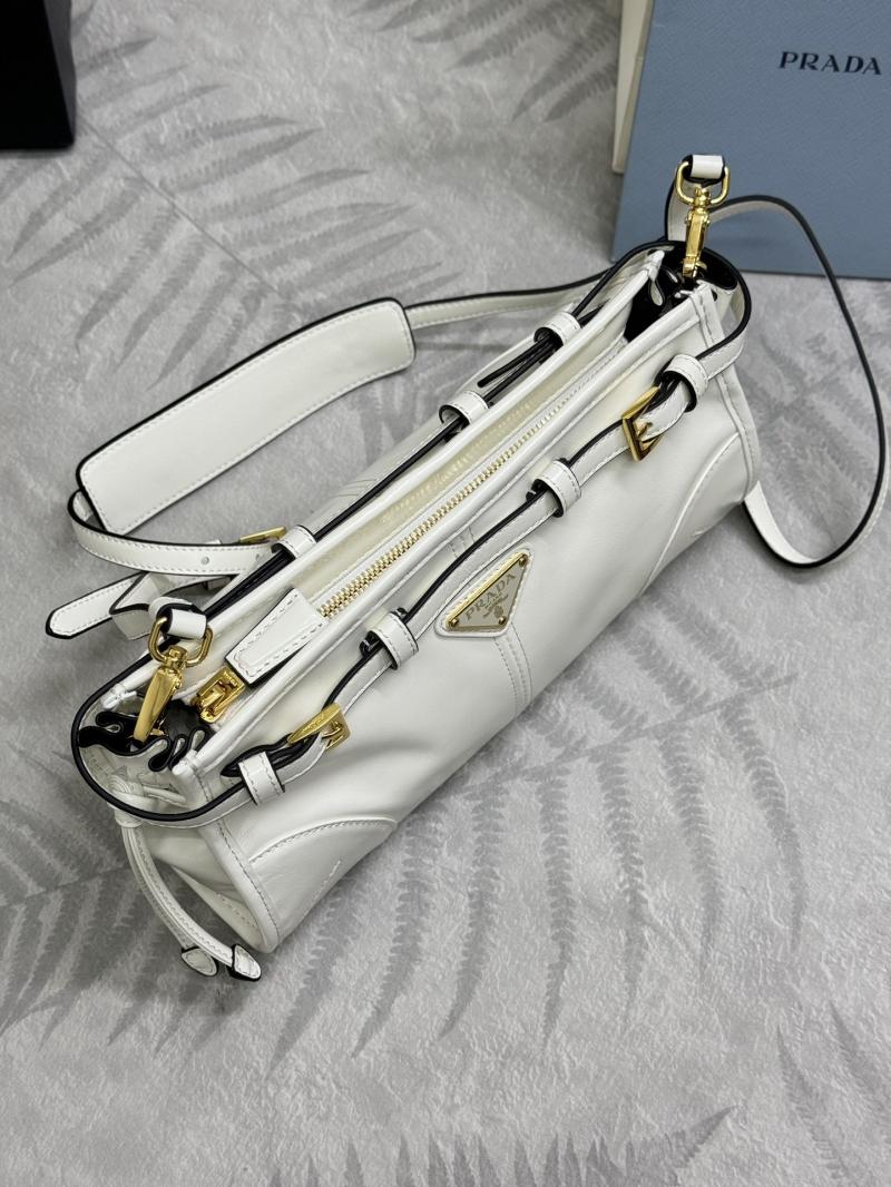 Prada Small leather shoulder bag White 1BH215