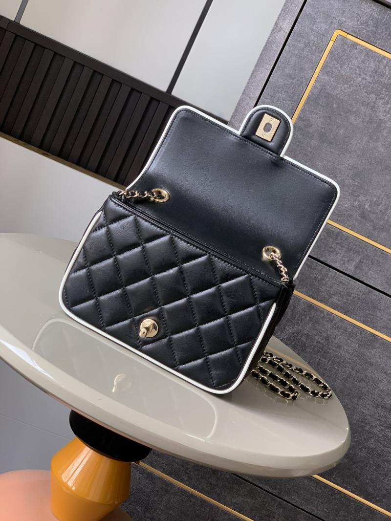 Small Chanel Lambskin Flap Bag Black AS5149