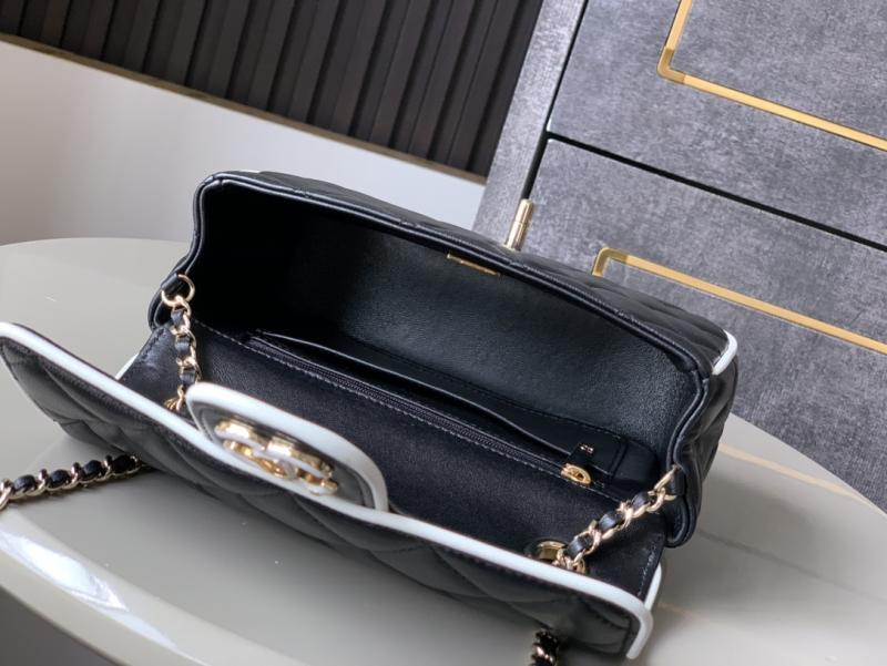 Small Chanel Lambskin Flap Bag Black AS5149