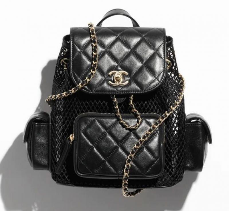 Chanel Backpack Black AS5484