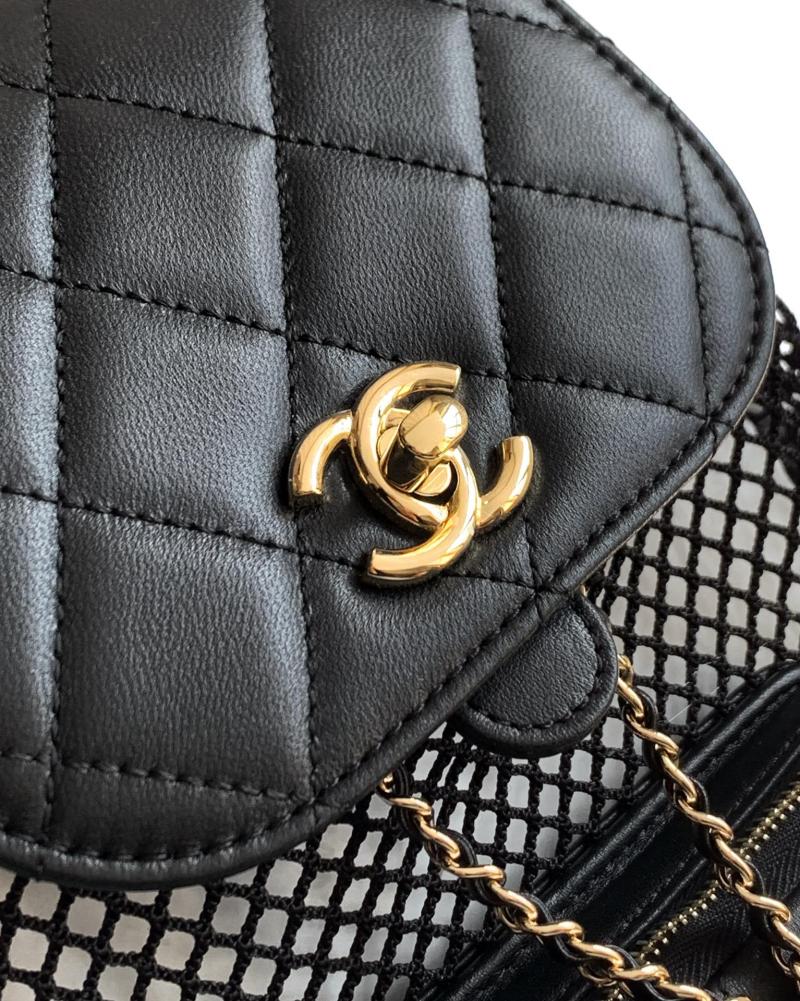 Chanel Backpack Black AS5484