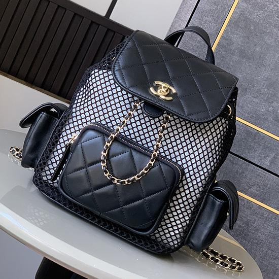 Chanel Backpack Black AS5484