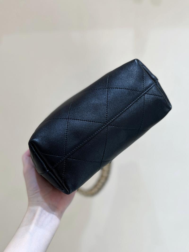 Chanel Lambskin Hobo Bag Black AS5403