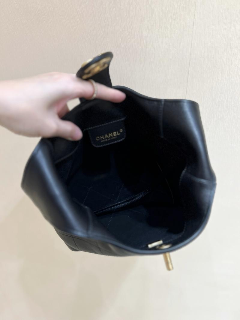 Chanel Lambskin Hobo Bag Black AS5403