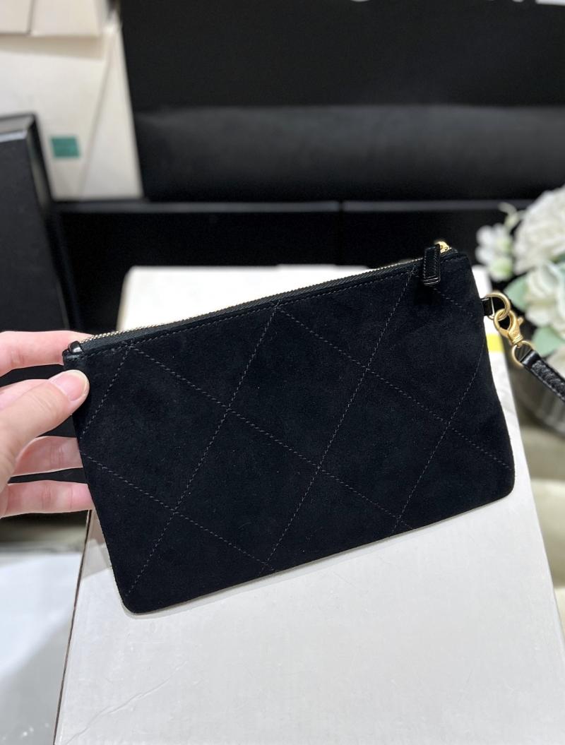 Chanel Lambskin Hobo Bag Black AS5403