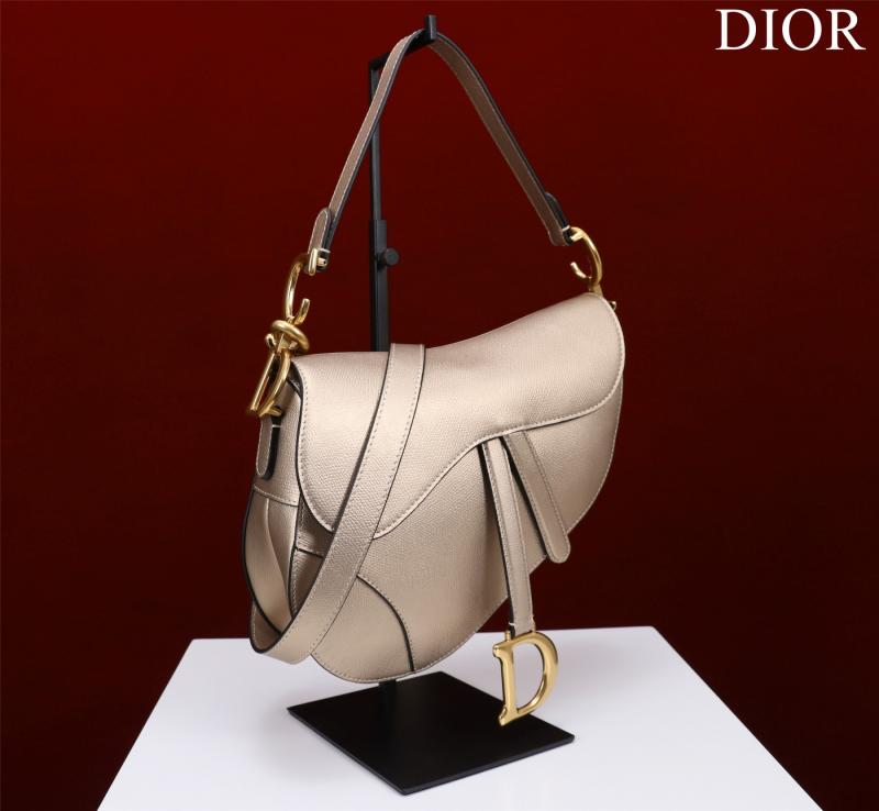 Dior Saddle Bag With Strap Gold M0455