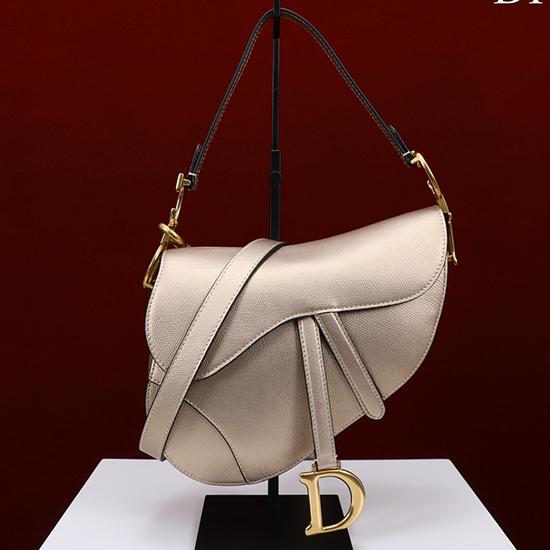Dior Saddle Bag With Strap Gold M0455