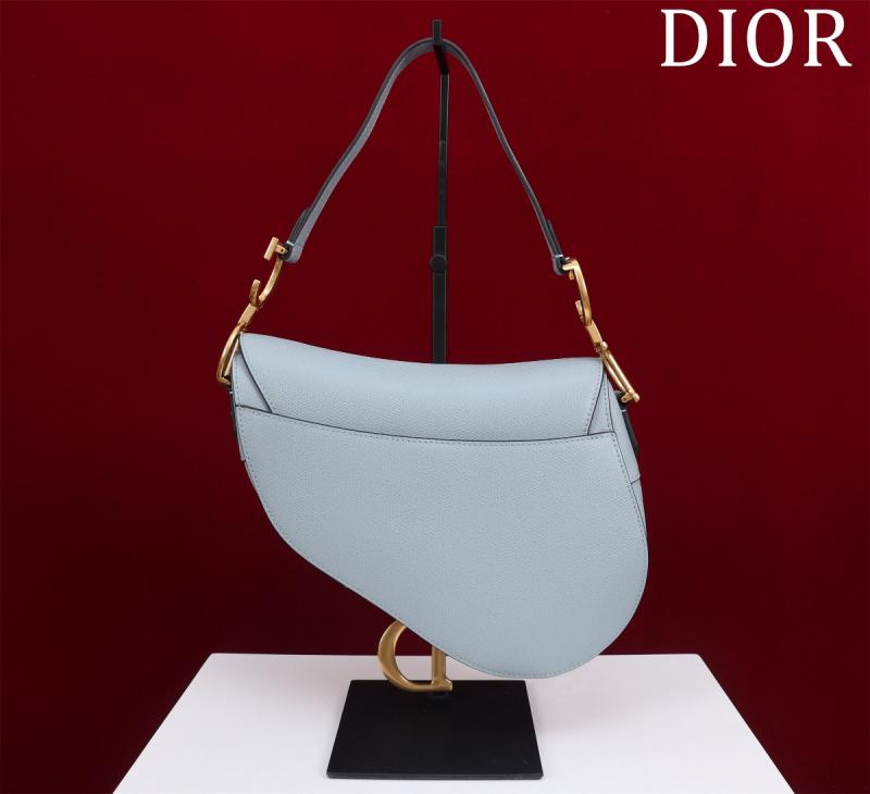 Dior Saddle Bag With Strap Light Blue M0455