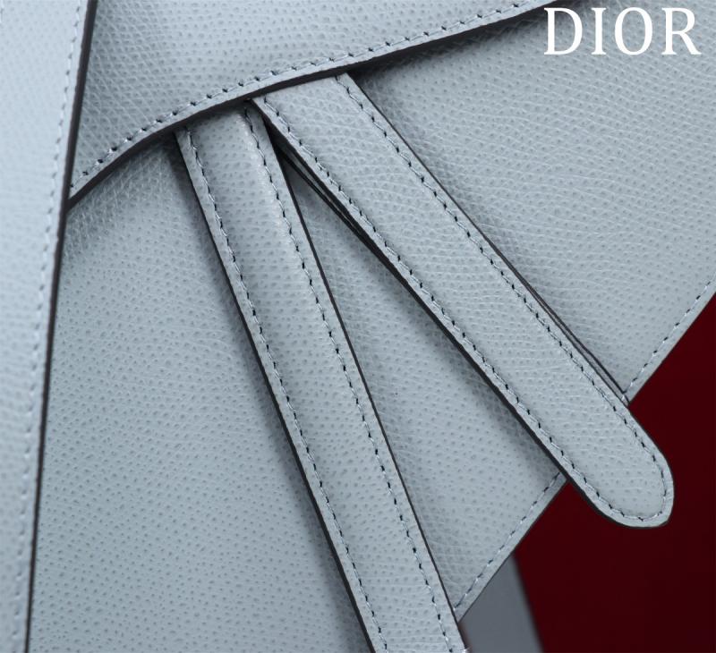 Dior Saddle Bag With Strap Light Blue M0455