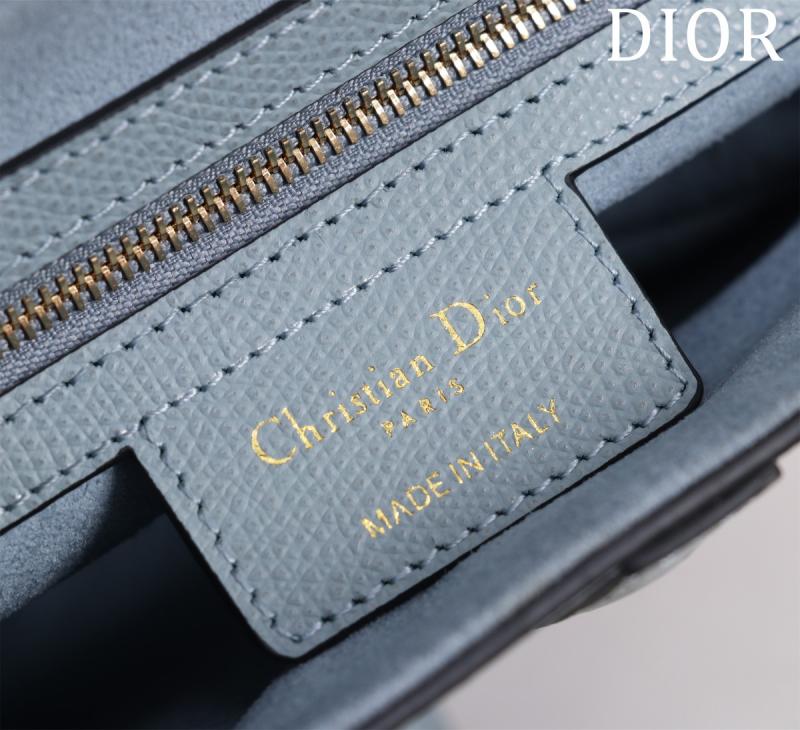 Dior Saddle Bag With Strap Light Blue M0455