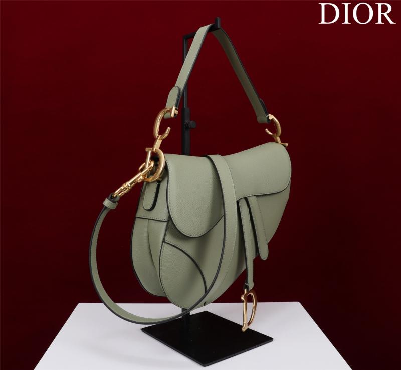 Dior Saddle Bag With Strap Light Green M0455