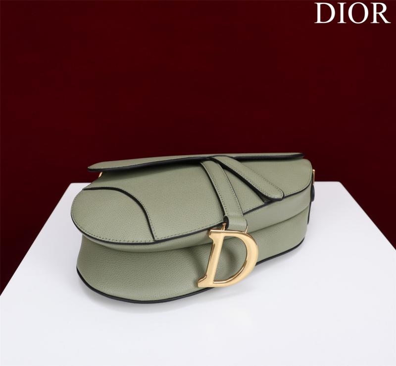 Dior Saddle Bag With Strap Light Green M0455