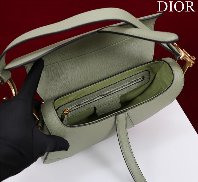 Dior Saddle Bag With Strap Light Green M0455