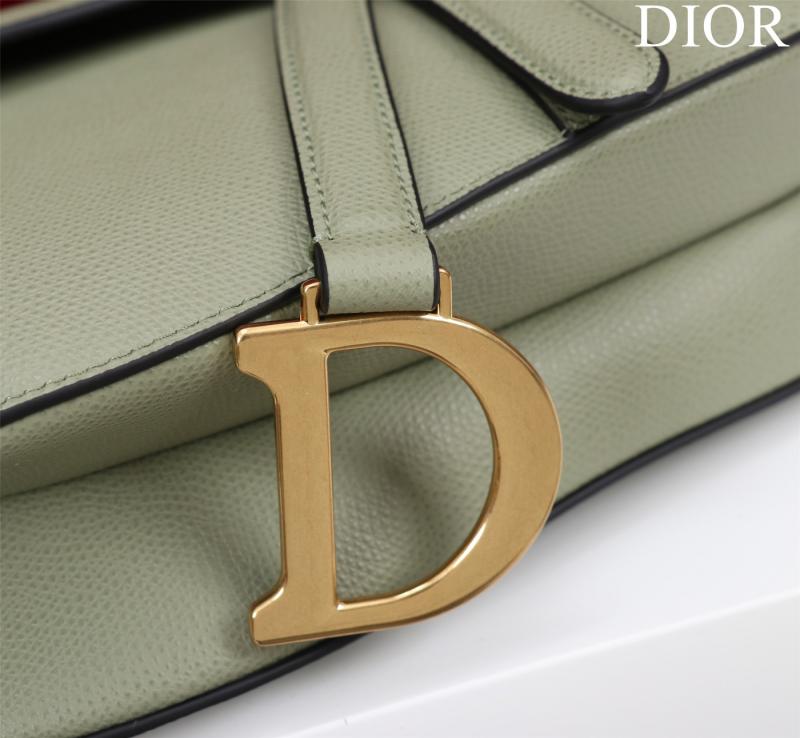 Dior Saddle Bag With Strap Light Green M0455