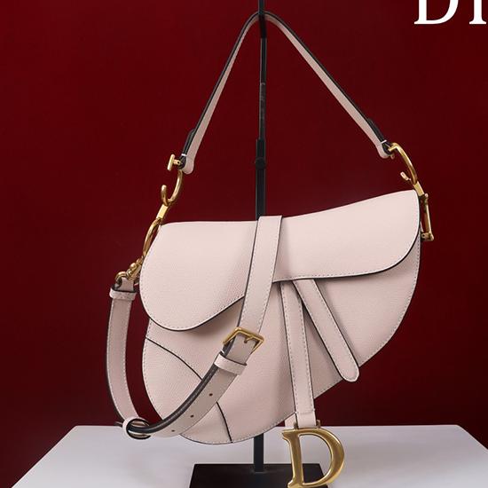 Dior Saddle Bag With Strap Light Pink M0455