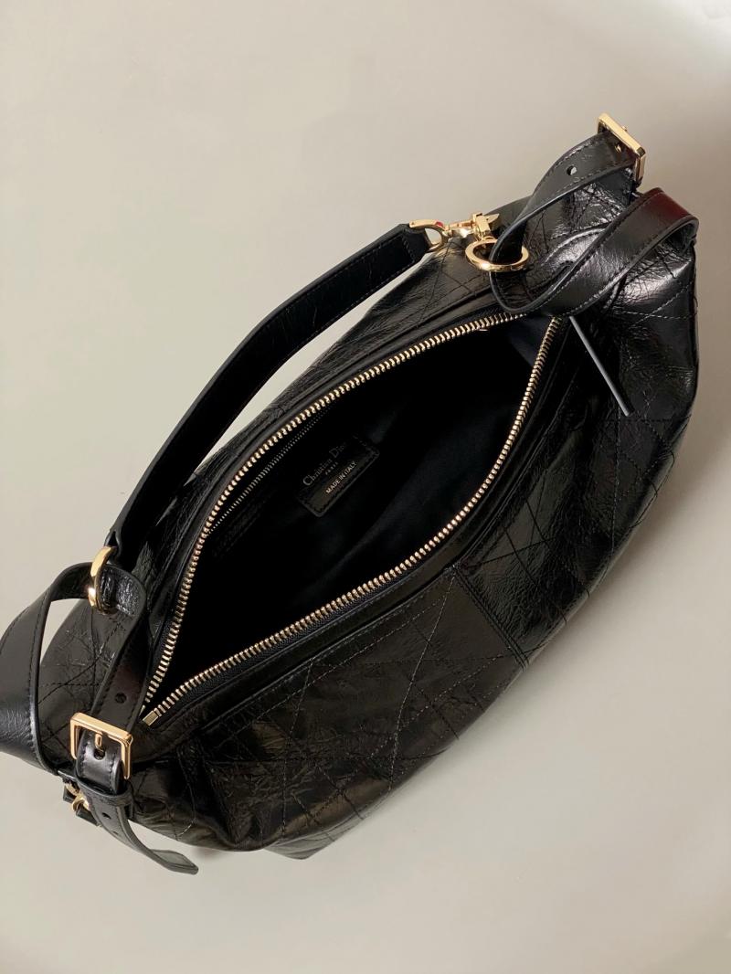 Medium D-Journey Bag in Crinkled Calfskin M2417