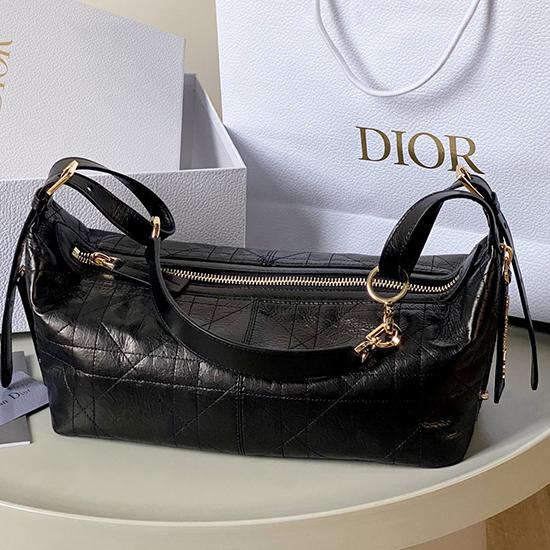 Medium D-Journey Bag in Crinkled Calfskin M2417