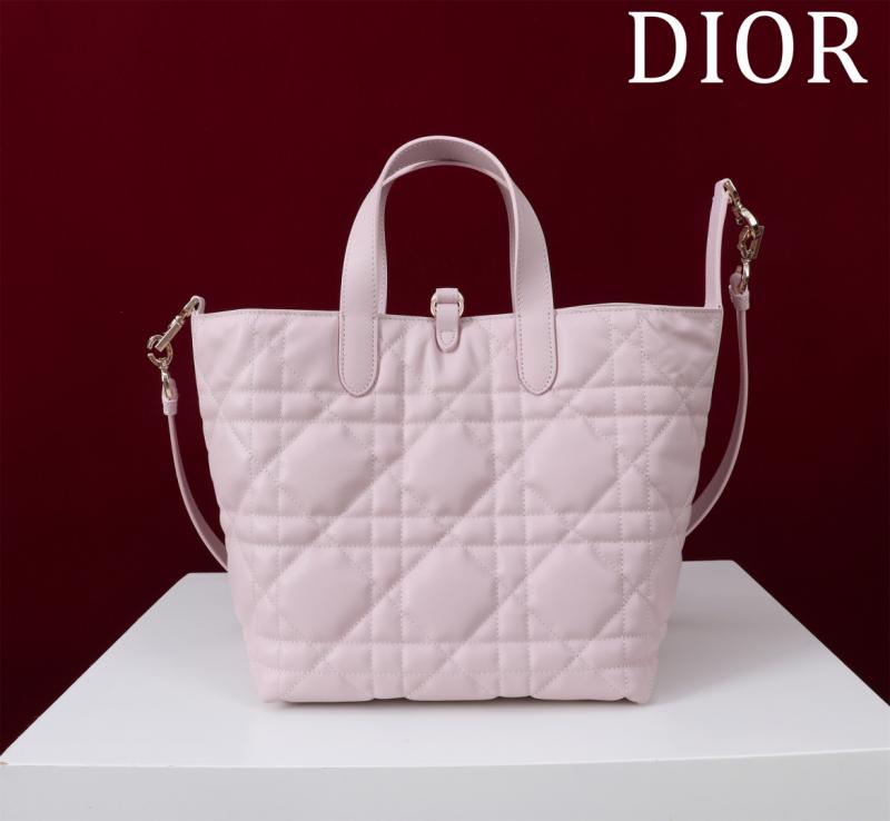 Medium Dior Toujours Vertical Tote Bag Pink M2836