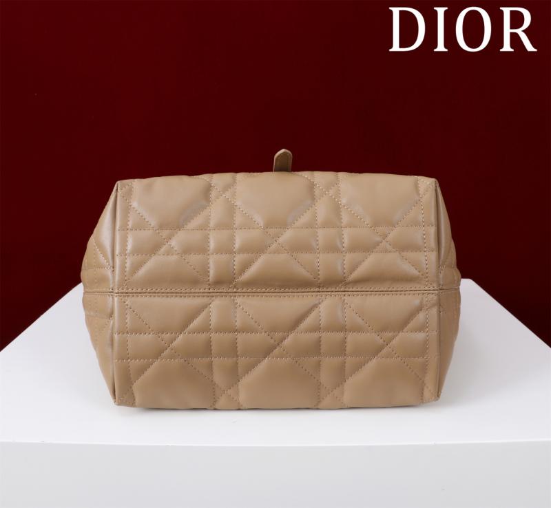 Medium Dior Toujours Vertical Tote Bag Tan M2836
