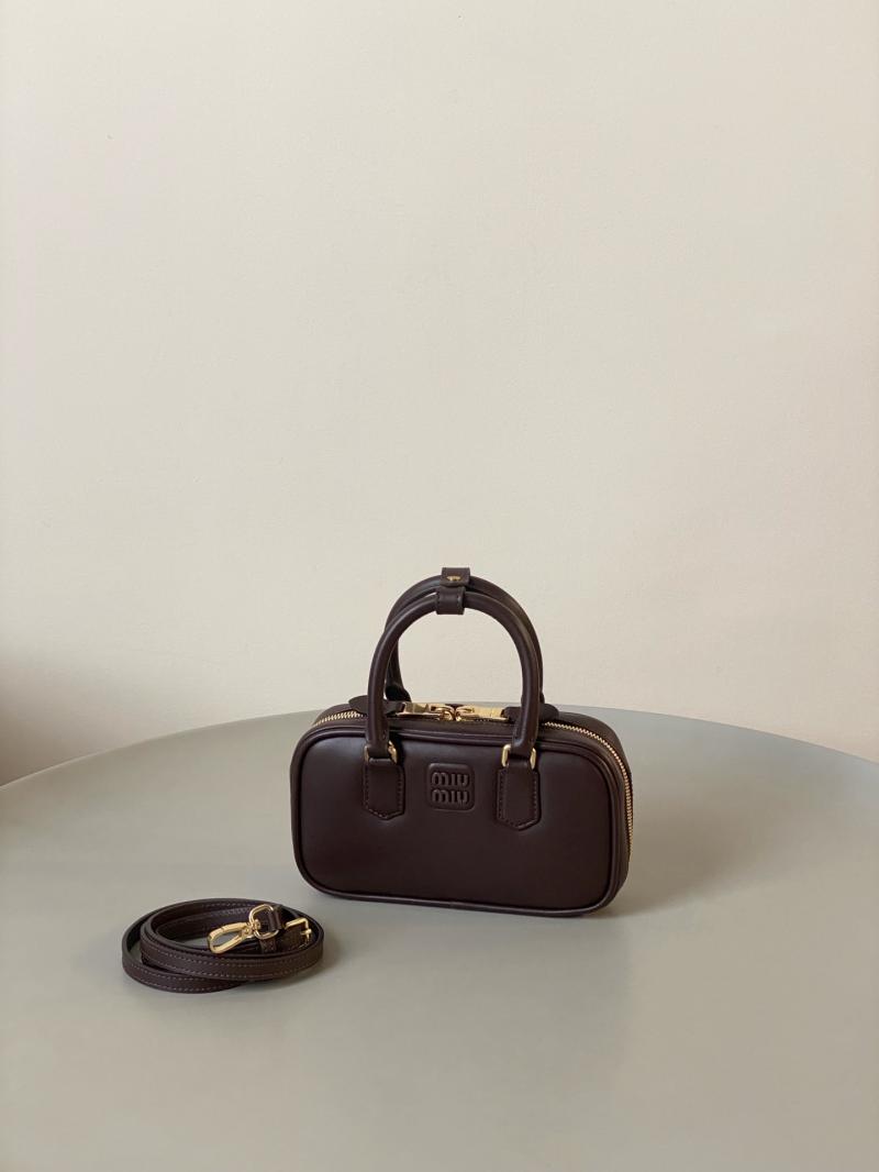 Miu Miu Arcadie leather bag Briarwood 5BB142