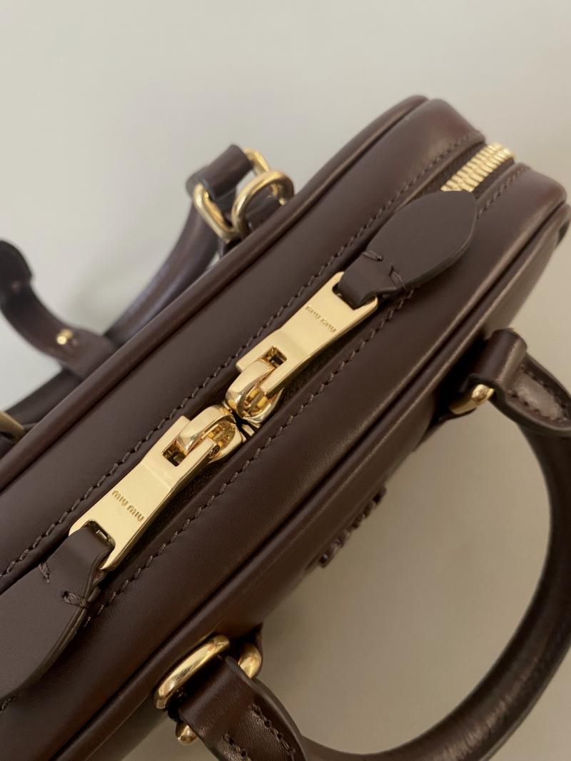 Miu Miu Arcadie leather bag Briarwood 5BB142