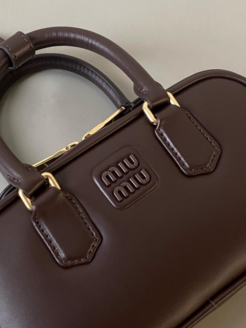 Miu Miu Arcadie leather bag Briarwood 5BB142