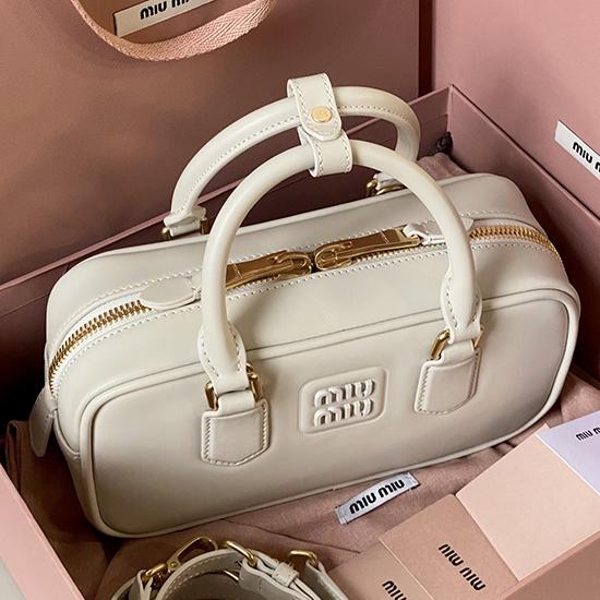 Miu Miu Arcadie leather bag White 5BB142