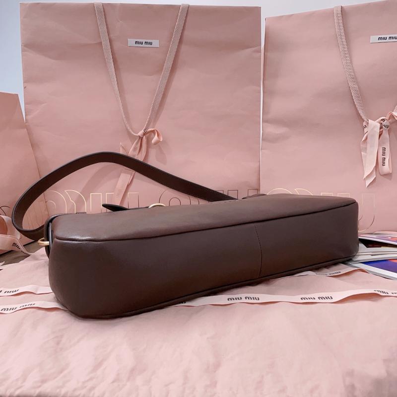 Miu Miu Aventure nappa leather bag Briarwood 5BC181