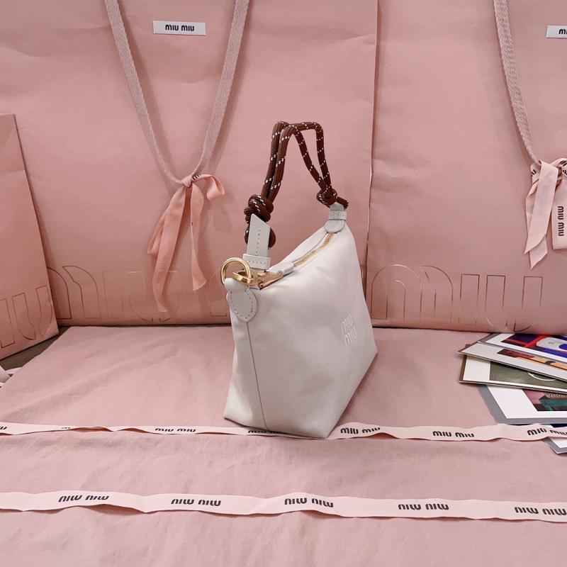 Miu Miu Gabardine pouch White 5NE841
