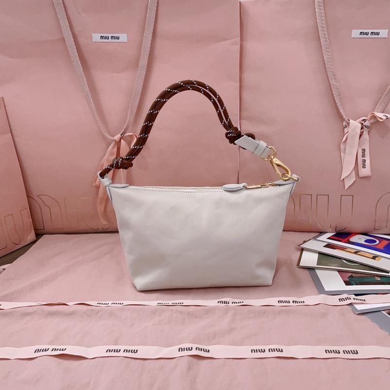 Miu Miu Gabardine pouch White 5NE841
