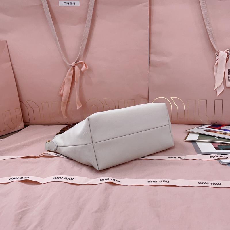 Miu Miu Gabardine pouch White 5NE841