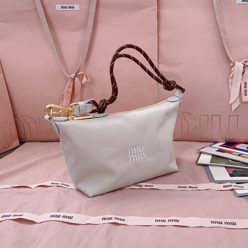 Miu Miu Gabardine pouch White 5NE841
