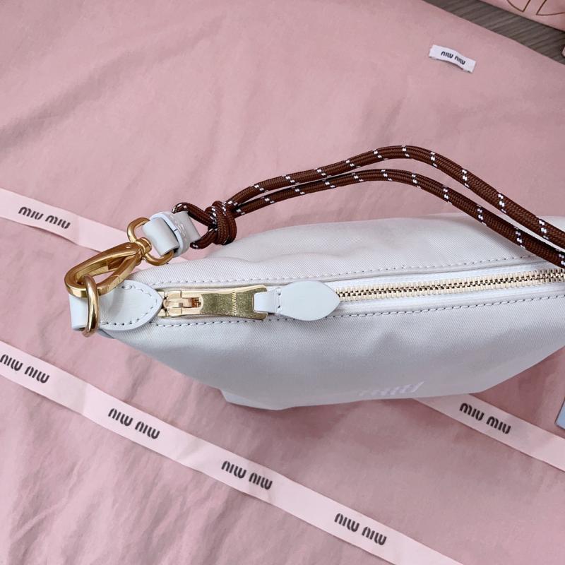 Miu Miu Gabardine pouch White 5NE841